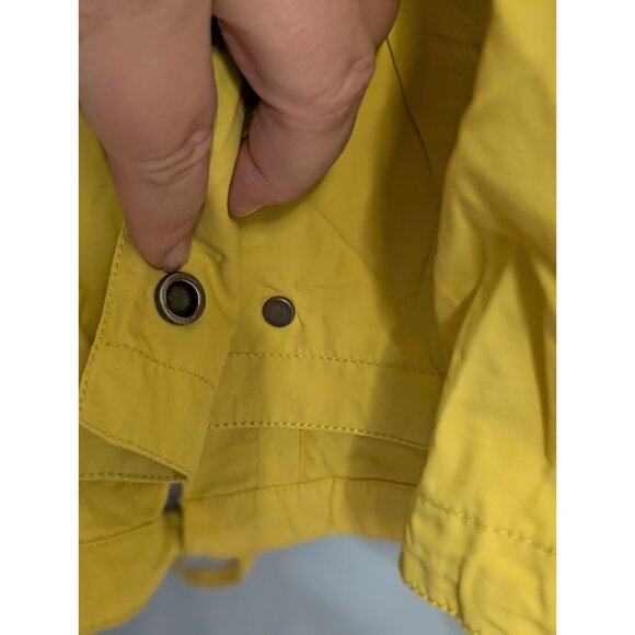 Eileen Fisher Citrn Hooded Anorak Coat 1X Lightweight Organic Cotton/Nylon Rain - Picture 16 of 16